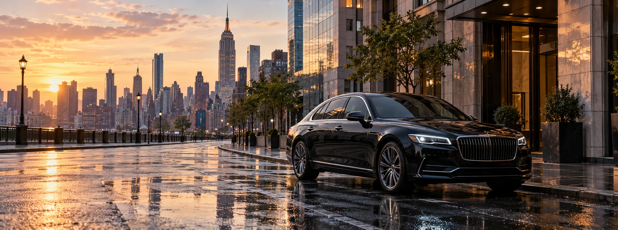 Black private car for manhattan travel
